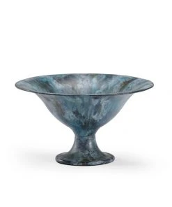 Chelsea House Zinc Pedestal Bowl (Sm) Bowls & Trays