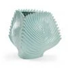 Chelsea House Palm Leaf Vase - Seafoam