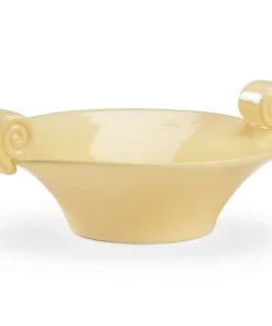 Chelsea House Scroll Handled Bowl - Yellow