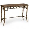 LIVING ROOM Chelsea House Bamboo Console - Walnut