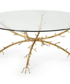 Chelsea House Gold Coral Coffee Table