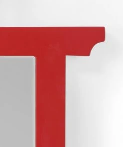 Chelsea House Pagoda Mirror - Red