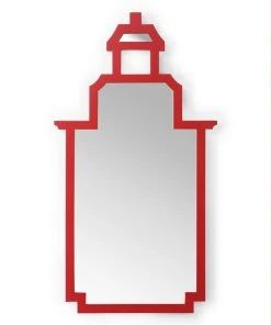 Chelsea House Pagoda Mirror - Red
