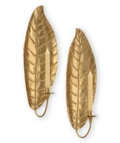 Chelsea House Leaf Sconce - Gold (Pr) All Lighting
