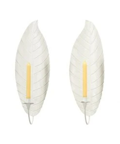 All Lighting Chelsea House Leaf Sconce - Cream (Pr)