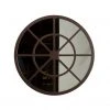 DECOR Chelsea House Round Charlotte Mirror- Dark Brown