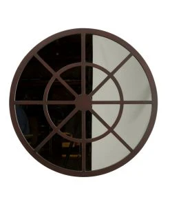 DECOR Chelsea House Round Charlotte Mirror- Dark Brown