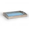 DECOR Chelsea House Small Blue Shagreen Tray