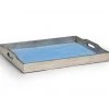 Chelsea House Large Blue Shagreen Tray (Large)