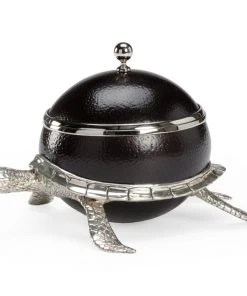 Chelsea House Ostrich Shell Turtle Box DECOR