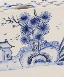 Chelsea House Delft Flower Brick Vases, Jars, & Bottles