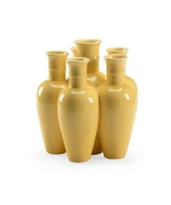 Chelsea House Cluster Vase - Yellow DECOR