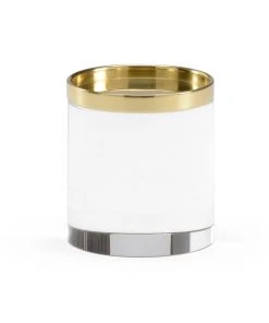 DECOR Chelsea House Round Crystal Stand - Brass (