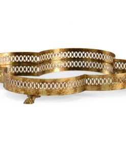 DECOR Chelsea House Quantrafoil Tray (Sm)