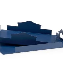 Chelsea House Temple Trays - Navy (S2)