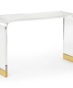 Chelsea House Acrylic Waterfall Console LIVING ROOM