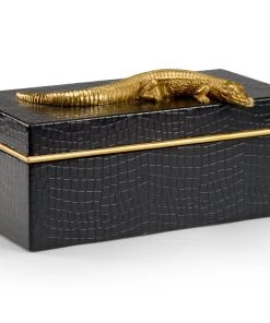 DECOR Chelsea House Alligator Box - Black