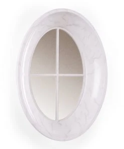 Chelsea House Oval Cottage Mirror - Cream