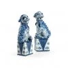 Chelsea House Blue And White Palace Dogs (P Sculptures & Objects