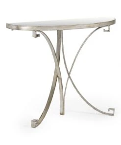 LIVING ROOM Chelsea House Cain Console - Silver