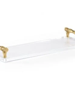 DECOR Chelsea House Bamboo Handle Tray