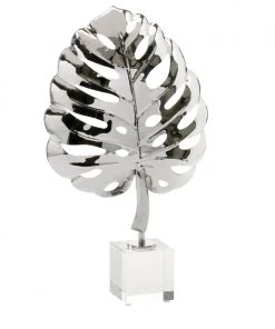 DECOR Chelsea House Palm Leaf Sculpture - Silver