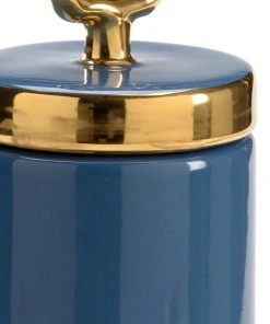 Vases, Jars, & Bottles Chelsea House French Blue Lidded Jar