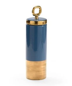 Vases, Jars, & Bottles Chelsea House French Blue Lidded Jar