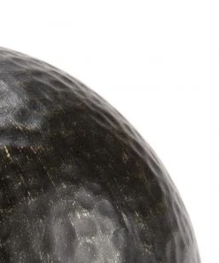 Chelsea House Black Hammered Ball (Med) Sculptures & Objects