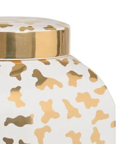 Chelsea House Jungle Ginger Jar - White Vases, Jars, & Bottles