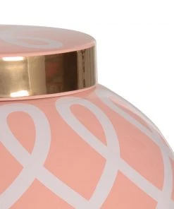 Chelsea House Sarah Ginger Jar - Coral Vases, Jars, & Bottles