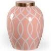 Chelsea House Sarah Ginger Jar - Coral Vases, Jars, & Bottles