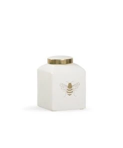 Chelsea House Bee Kind Ginger Jar - White Vases, Jars, & Bottles
