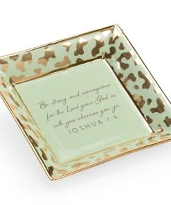 Chelsea House Square Jungle Verse Plate - P Bowls & Trays