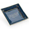 Chelsea House Square Bee Verse Plate - Blue 1 Chelsea House Square Bee Verse Plate - Blue