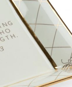 Chelsea House Square Bee Verse Plate - Fros