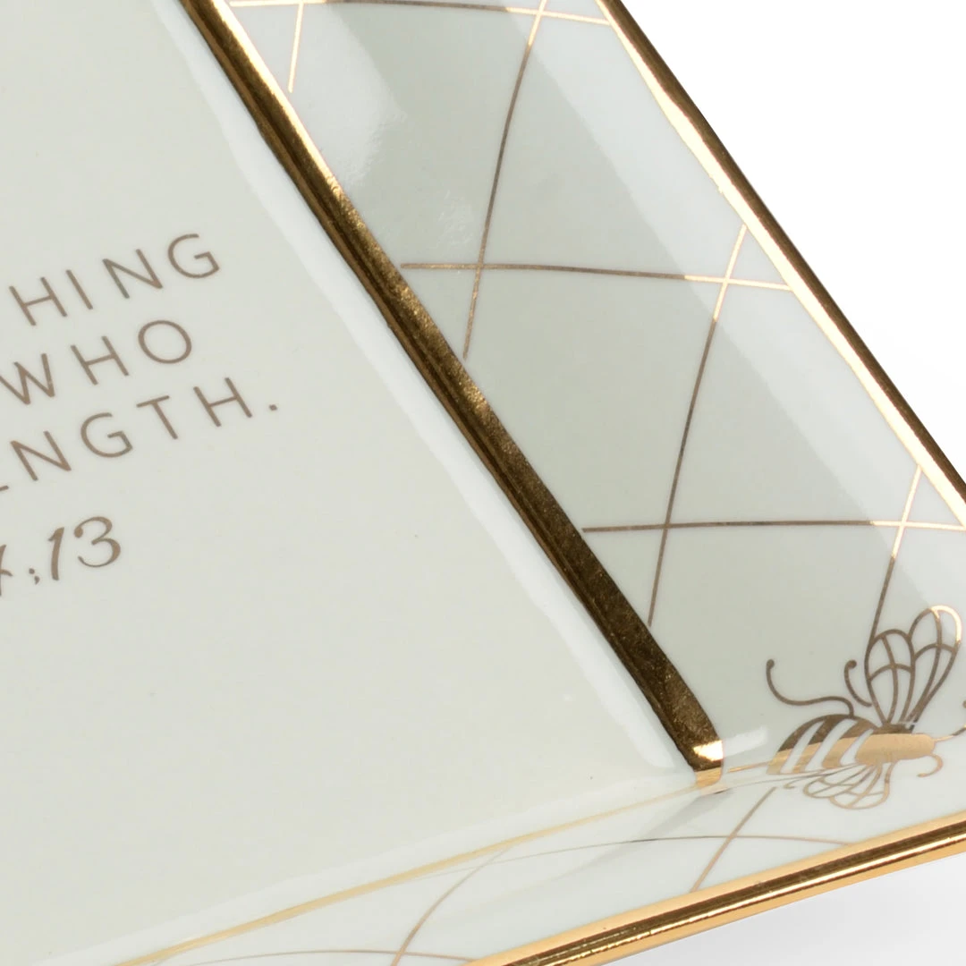 Chelsea House Square Bee Verse Plate - Fros 4 Chelsea House Square Bee Verse Plate - Fros