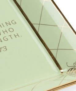 Chelsea House Square Bee Verse Plate - Pist