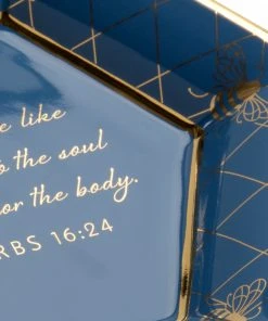 Chelsea House Honeycomb Bee Verse Plate - B