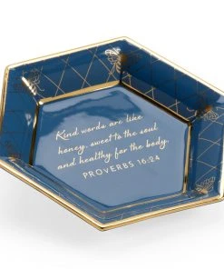 Chelsea House Honeycomb Bee Verse Plate - B