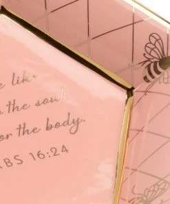 Chelsea House Honeycomb Bee Verse Plate - C