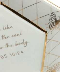 Bowls & Trays Chelsea House Honeycomb Bee Verse Plate - F