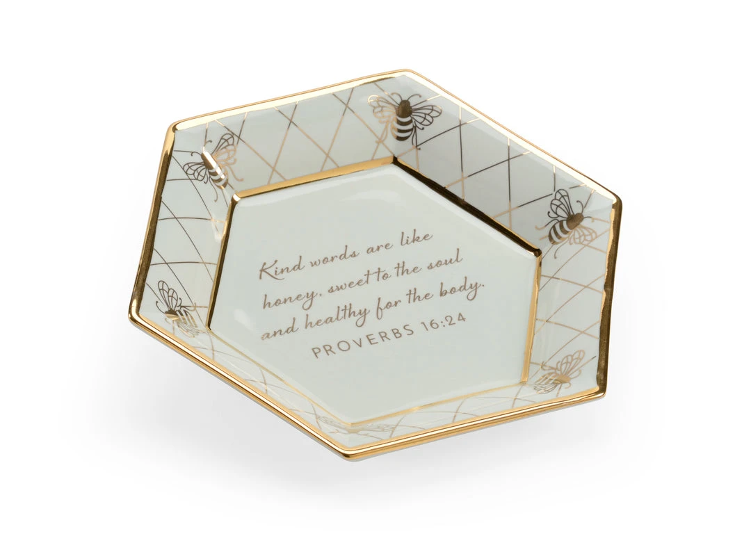 Bowls & Trays Chelsea House Honeycomb Bee Verse Plate - F 3 Bowls & Trays Chelsea House Honeycomb Bee Verse Plate - F