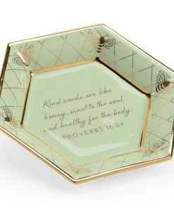 Chelsea House Honeycomb Bee Verse Plate - P