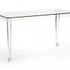 HOME OFFICE Chelsea House Acrylic Denver Desk - Silver