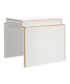 Chelsea House Chatsworth Side Table-White Side & End Tables