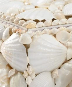 Chelsea House Set Of 3 White Shell Boxes DECOR