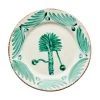 Abigails Casa Nuno Green And White Dinner Plate, Palm (Set Of 2) TABLETOP