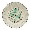 TABLETOP Abigails Casa Nuno Green And White Dinner Plate, Pomegranate/Waves (Set Of 2)