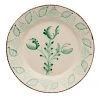 Abigails Casa Nuno Green And White Dinner Plate, 3 Flowers/Shells (Set Of 2) TABLETOP